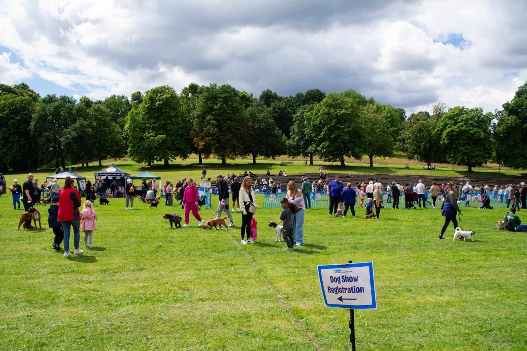 A photo of a dog show fundraising event dog show we held at Clarence Park.