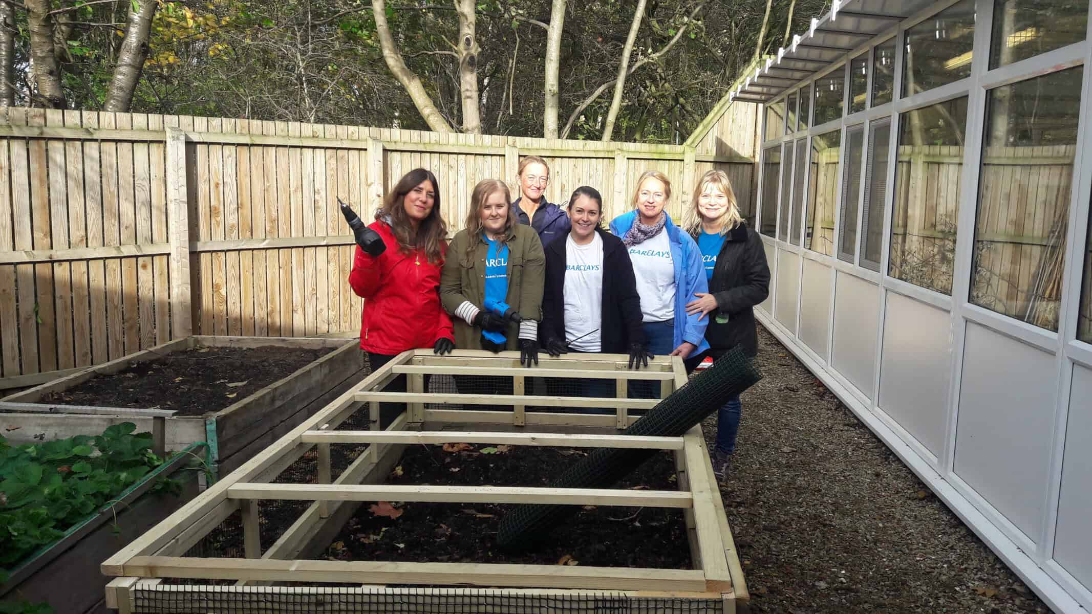 A corporate volunteer day at The RSPCA Leeds, Wakefield & District Branch